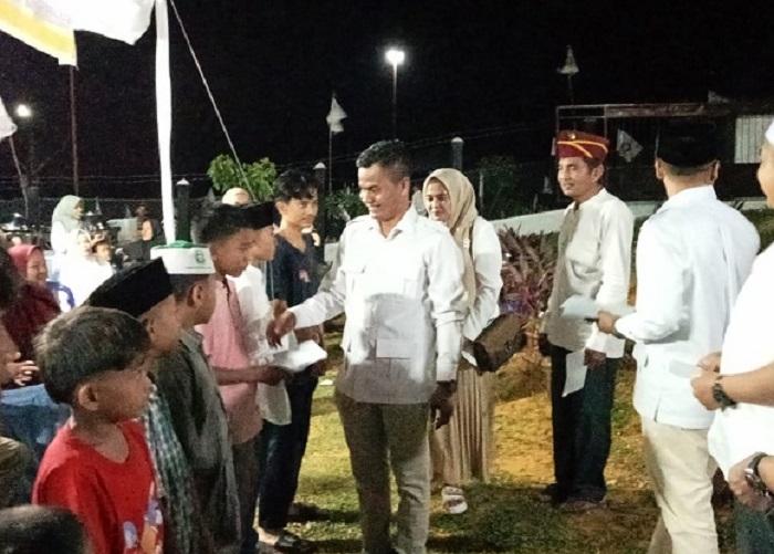 Budiman Lubis di sela-sela kegiatan Bukber DPC Gerindra Rohul