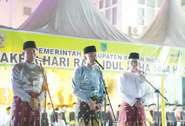 Bupati Rohil Lepas Pawai Takbiran Idul adha 1444 Hijriah