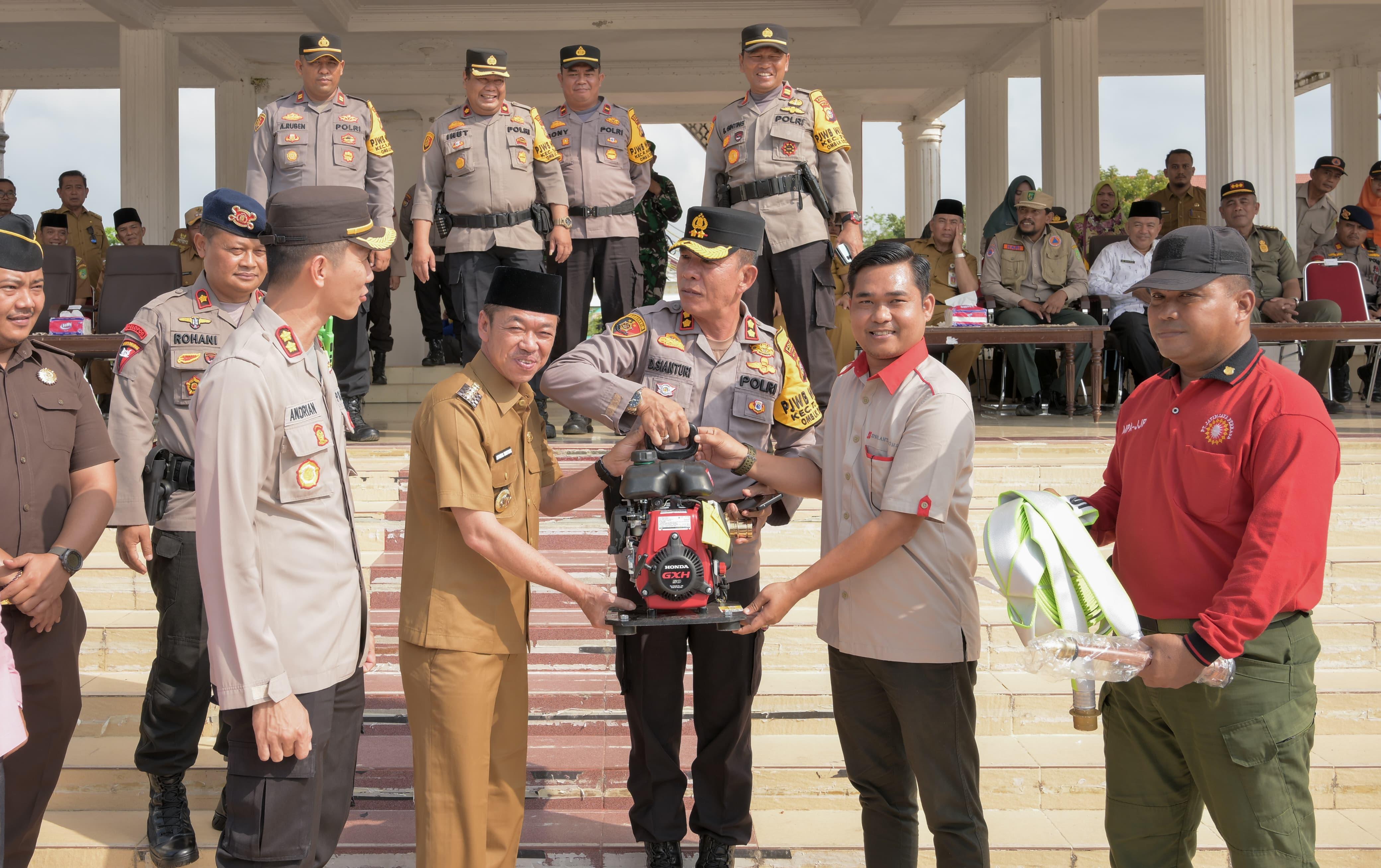 Bupati Afrizal di kegiatan apel siaga Karhutla 2024