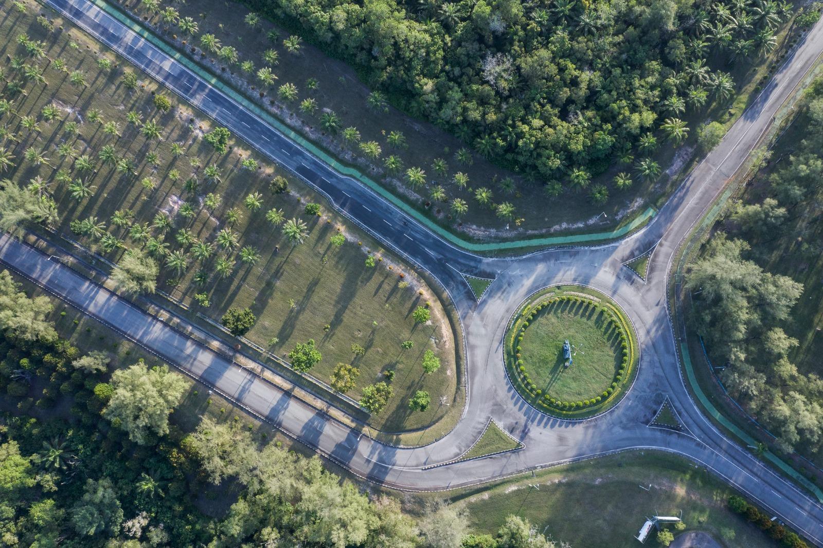 Pemandangan Camp PHR di Duri yang terlihat asri