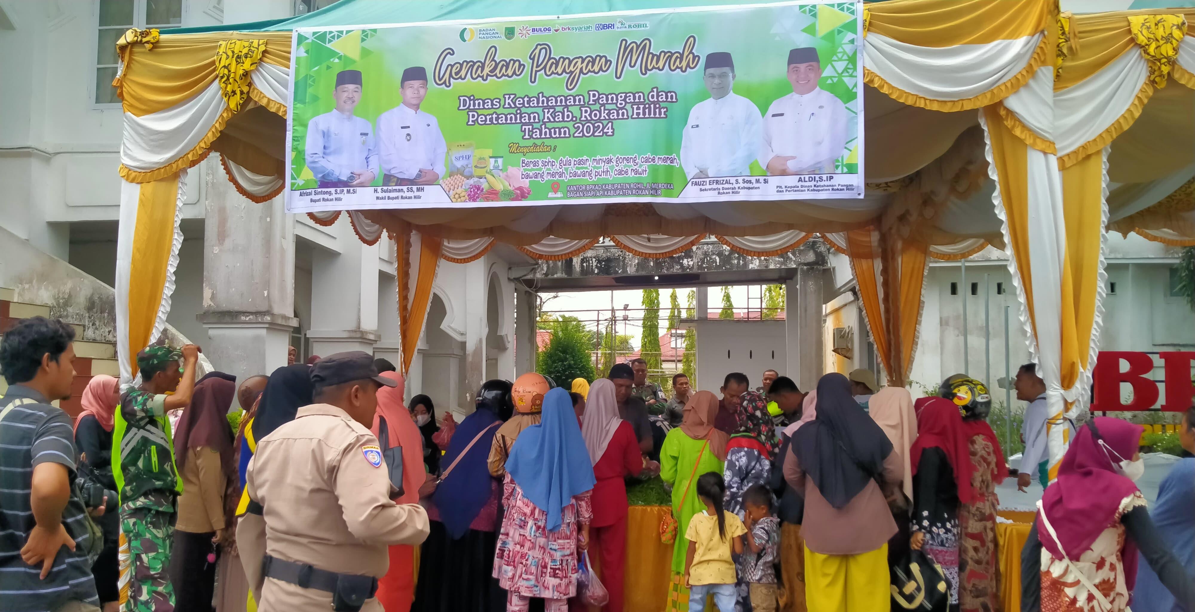 Kegiatan pasar murah yang ditaja DKPP Rohil