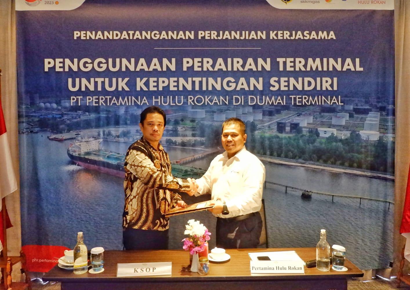 Penandatangan Kerjasama PHR bersama KSOP Kelas I Dumai