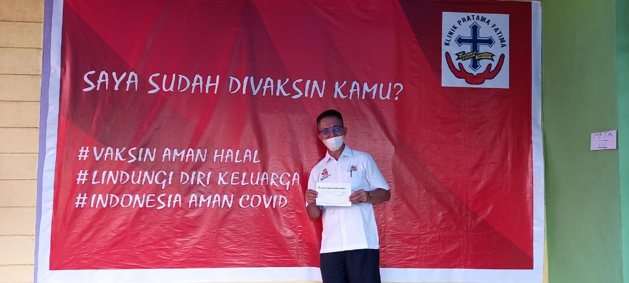 Plt.Kadis Diskominfotiks ikuti vaksin covid-19