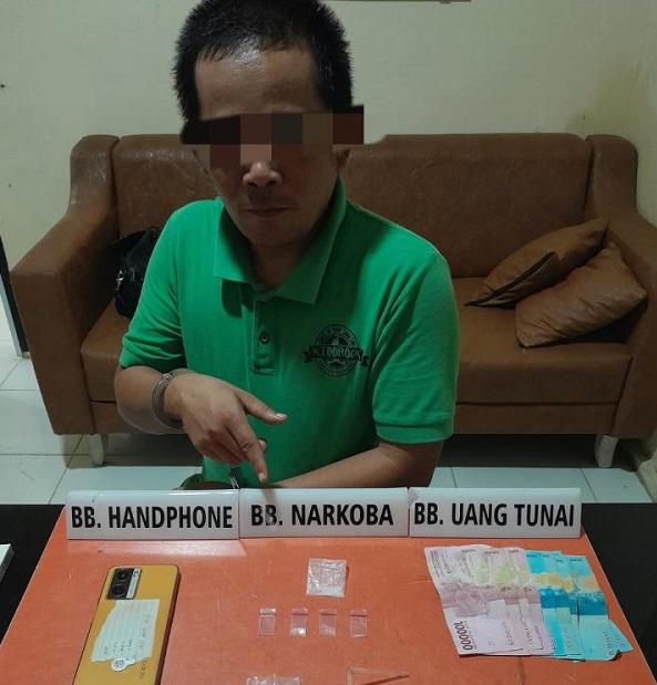 Pemuda inisial JA terduga pemilik paket sabu sabu