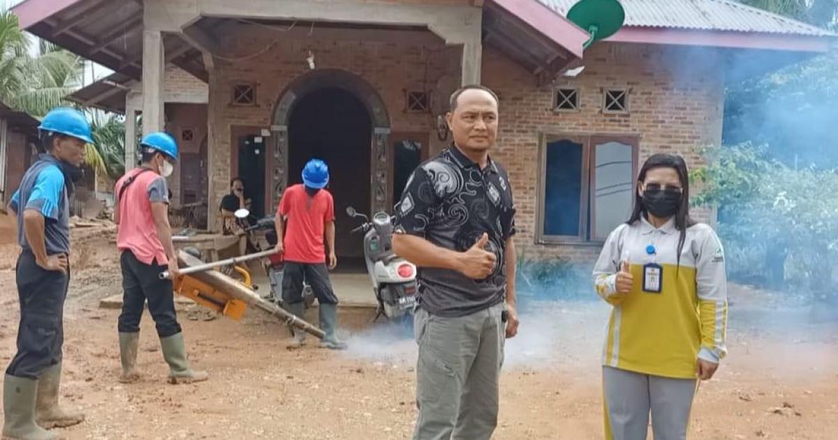 CDO PT. SAI Ilka Iskandar Pantau Langsung Kegiatan Fogging
