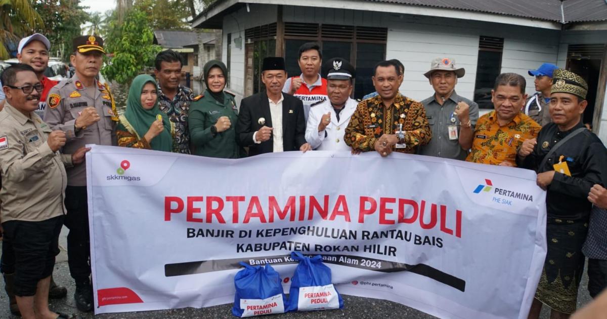 Tim PHR bersama Bupati Rohil di lokasi warga terdampak banjir