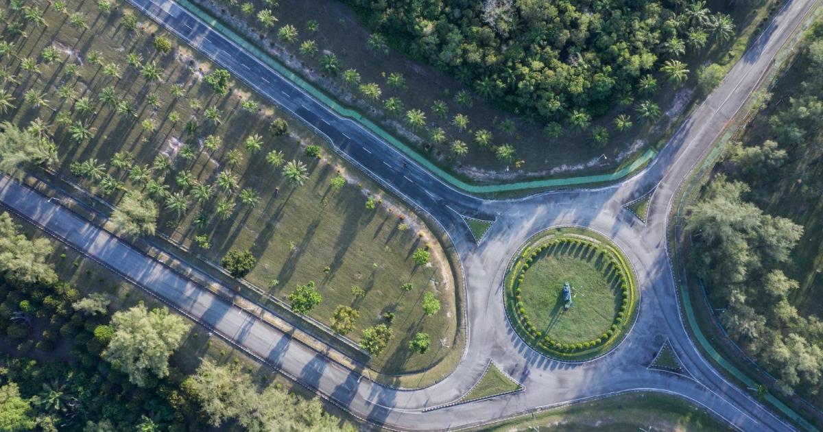 Pemandangan Camp PHR di Duri yang terlihat asri