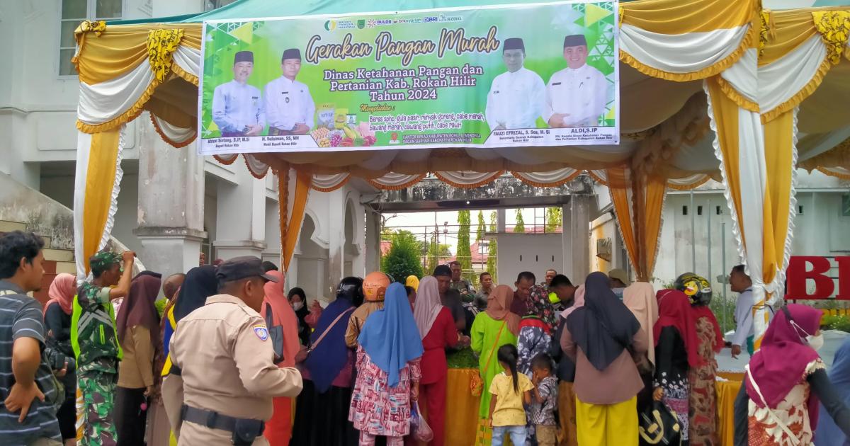 Kegiatan pasar murah yang ditaja DKPP Rohil