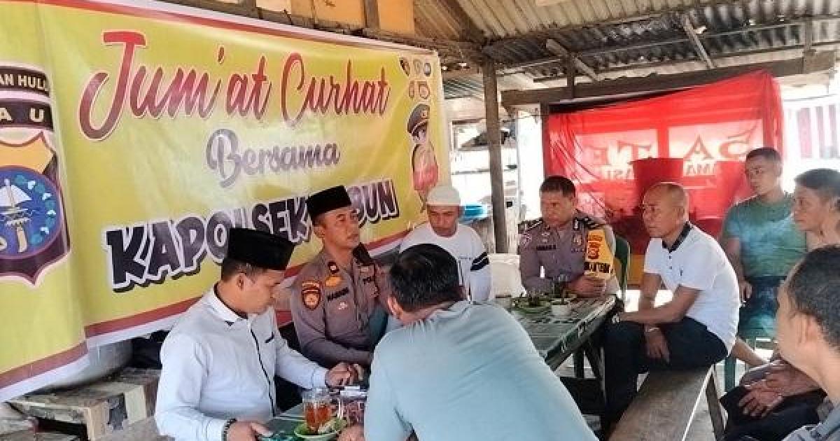 Plh Kapolsek Kabun Iptu Nanang tanggapi Curhatan masyarakat