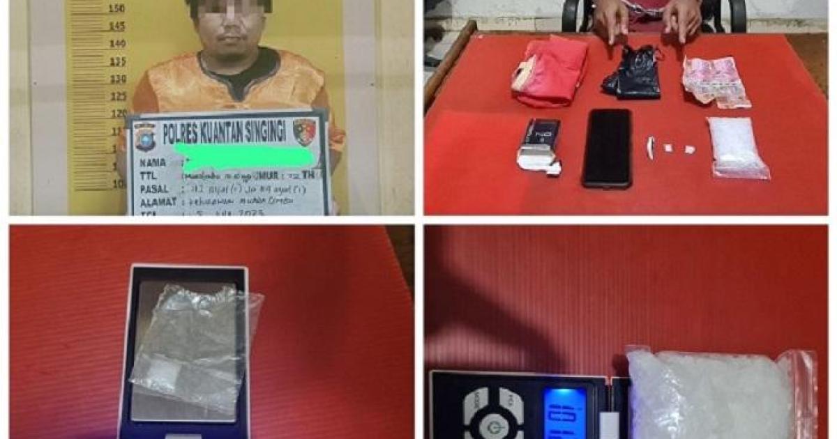 Dua terduga pengedar dan barang bukti sabu