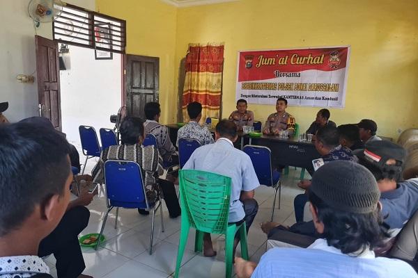 Warga Bonai Darusslam saat kegiatan Jumat Curhat